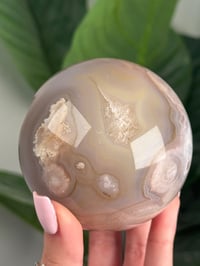 Image 6 of FLOWER AGATE SPHERE -MADAGASCAR- A
