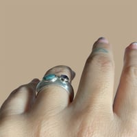Image 6 of Two gemstone bubble ring