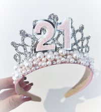 Image 1 of 21st but tiara crown party props any age available 