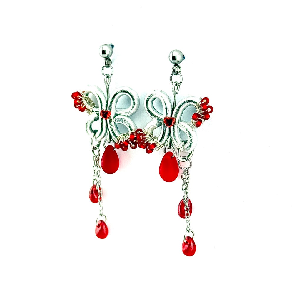 Image of Ruby Red Earrings