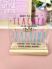 Image 3 of Teaching assistant plaque