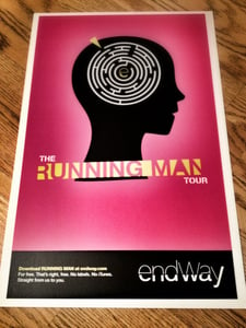 Image of Running Man US Tour Poster (SOLD OUT)