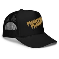 Image 1 of embroidered trucker hat