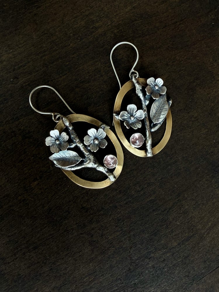 Image of First Blooms of Spring Cherry Blossom Earrings