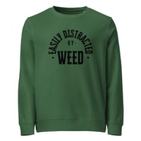Image 3 of Distracted Unisex organic sweatshirt