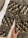 early 70s epic hand knit earth tone wool sweater