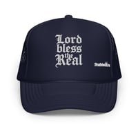 Image 3 of Trubledera Lord Bless The Real Foam trucker hat