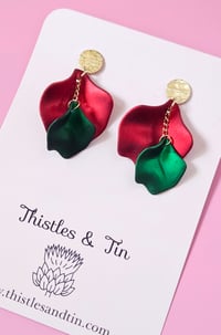 Red | Green Christmas Velvet Petals - SKU 30