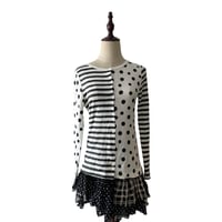 Image 3 of Jane Marple polka dot striped top
