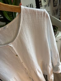 Image 2 of Whit gauze top