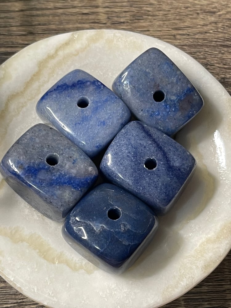 Image of Blue adventurine tumble incense holders 