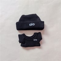 Image 7 of 15 17cm For Labubu Doll Badminton Sports Flat Hat Pants Clothes Sweater Pleated Skirt Outfit Clothin