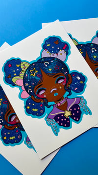 Image 4 of “Decora Blue” prints 