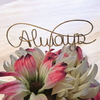Image 1 of Always Infinity Cake Topper