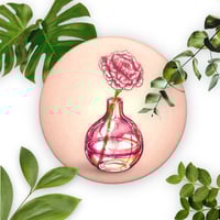 Image 4 of Pink Carnation Compact Mirror