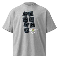 Image 3 of Unisex HEALING MODE organic oversized high neck t-shirt