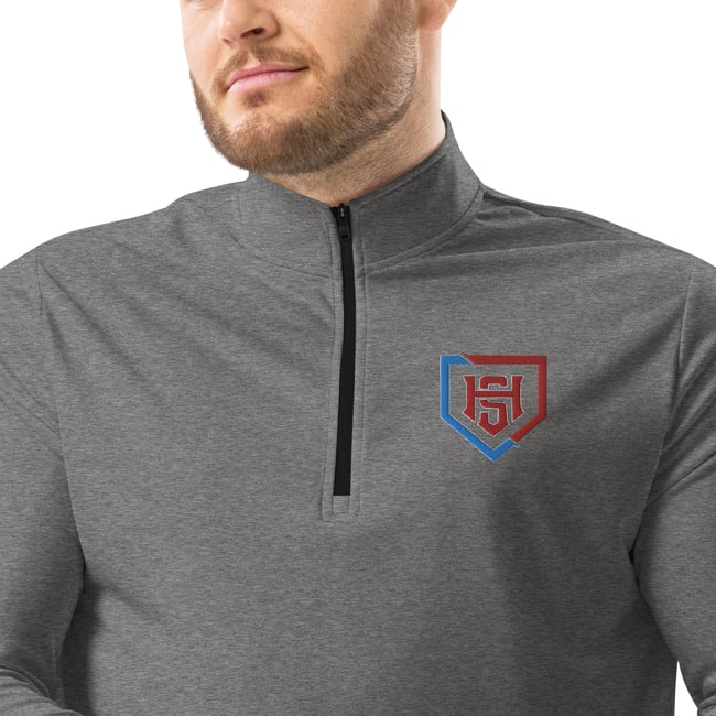 Hotshots Embroidered HS Plate Adidas Quarter Zip Pullover