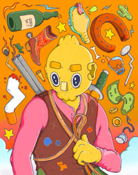 Image 1 of Lemon Cowboy print