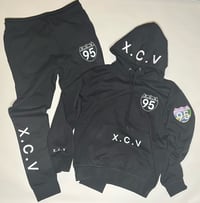 “X.C”V” 95 SATIN LINED HOOD REVERSE JOGGER OUTFIT
