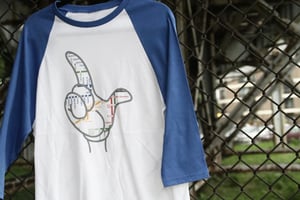 Image of Blue/White CTA Baseball Tee