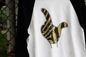 Image of Black/White Tiger Baseball Tee