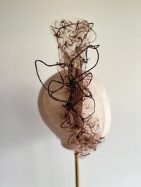 Image 2 of Brown wired flower headpiece