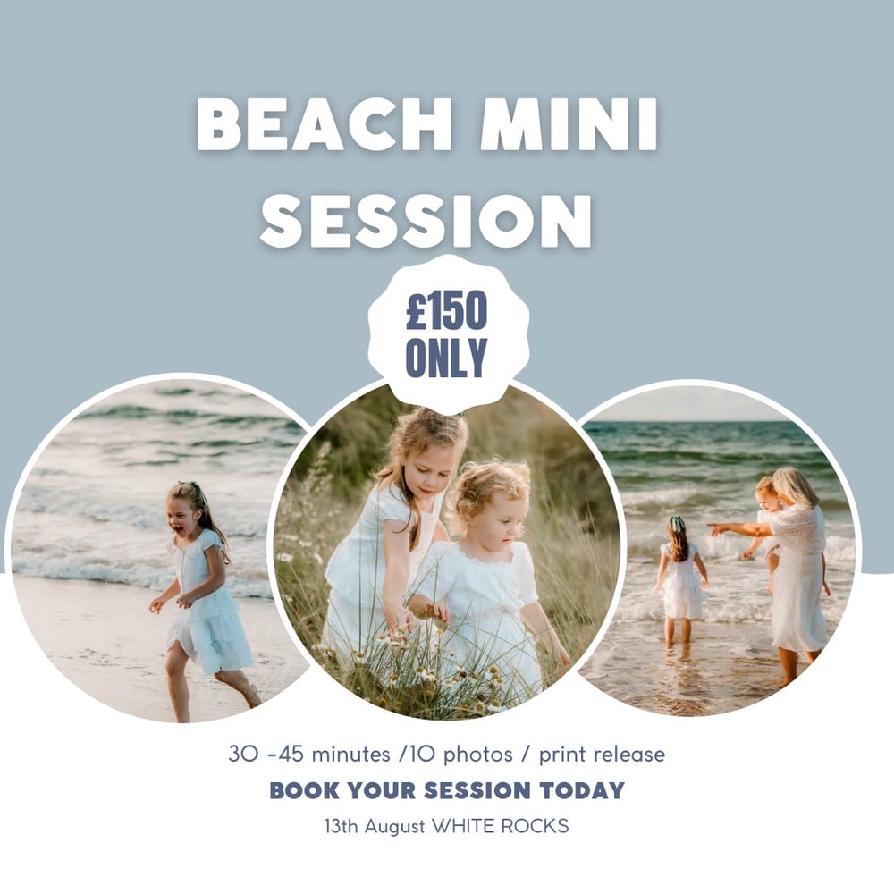 Image of BEACH mini session retainer ONLY 