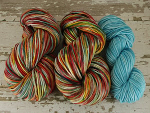 Image of "Freedom Rainbow" 8oz 3ply BBR Merino + 2oz trim