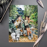 Image 2 of Journey Witches Signed Watercolor Print 