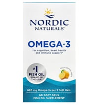Nordic NaturalsOmega-3, Lemon, 60 Soft Gels (345 mg perSoft Gel)