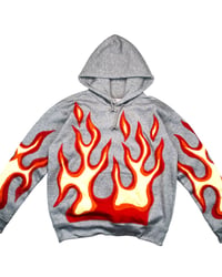Image 2 of Inferno Flame Reworked Hoodie Size L