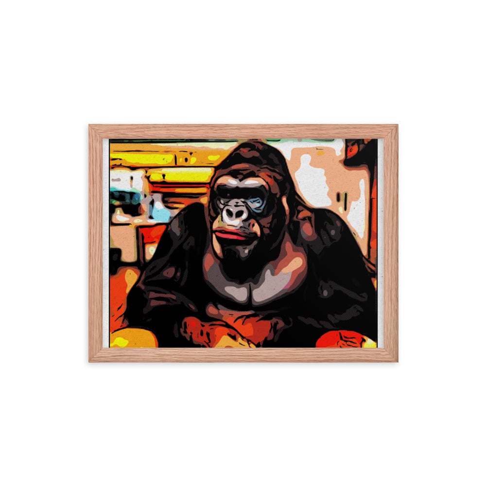 ZEN EXP - Hungry-Rilla Framed photo paper poster