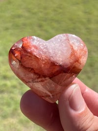 Image 6 of Fire Quartz Heart Carving | #3014