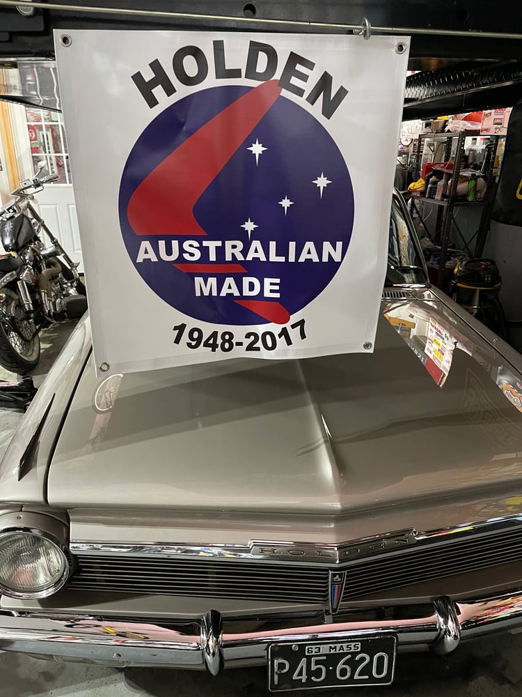Image of Holden Australia made vinyl banner