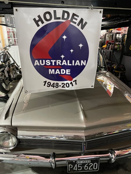 Image of Holden Australia made vinyl banner 