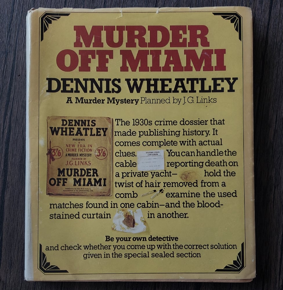 Murder Off Miami, by Dennis Wheatley