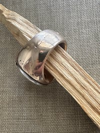 Image 2 of Bronze and Sterling Horseshoe Ring 