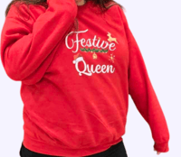 Image 2 of Festive Queen Crewneck