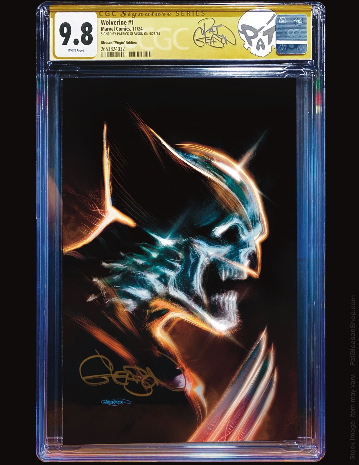 9.8 CGC SS WOLVERINE #1 RARE 1:100 GLEASON Virgin Incentive Cover