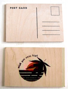 Image of Wish You Were High Postcard