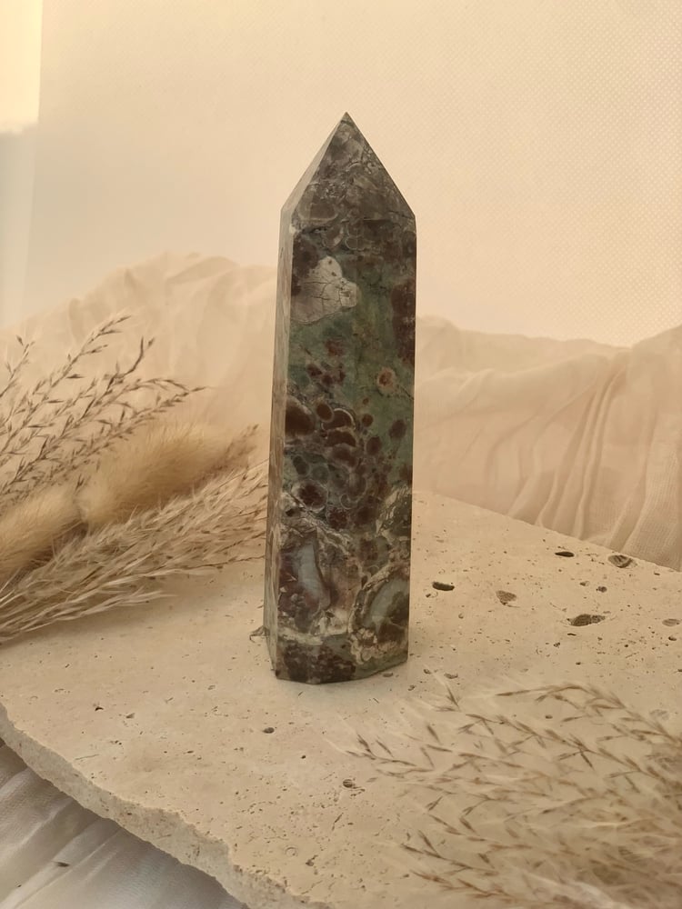 Image of Rhyolite (Green Flower Jasper) Lge Towers