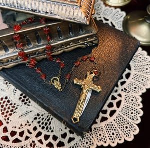 Image of Rosary Beads w/ Crucifix Blade