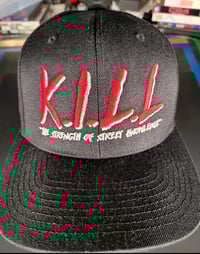 Image 2 of RARE K.I.L.L. Brand Snapback Hat - Next To New Condition - "The Strength Of Street Knowledge"