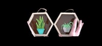 Image 1 of 6" Octagon Framed Art