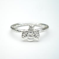 Image 1 of Silver Bee Ring
