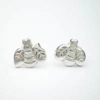 Image 2 of Silver Bee Earrings