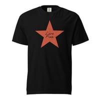 Image 4 of Live Free Vintage Distressed Dark Unisex garment-dyed heavyweight t-shirt