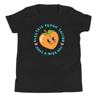 Image 1 of SIDTHEVISUALKID ELECTRIC PEACH Youth Short Sleeve T-Shirt