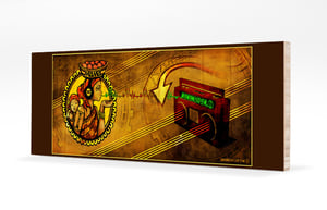 Image of MamaWisdom - mounted on bamboo