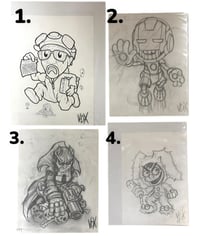 original art drawings sketch’s  copy set 3